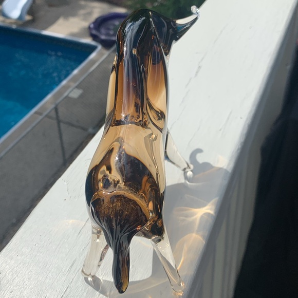 GLASS BULL 🐂 VINTAGE 42 years old heavy weight mint! One flaw I pointed out 🐂 - Picture 9 of 14